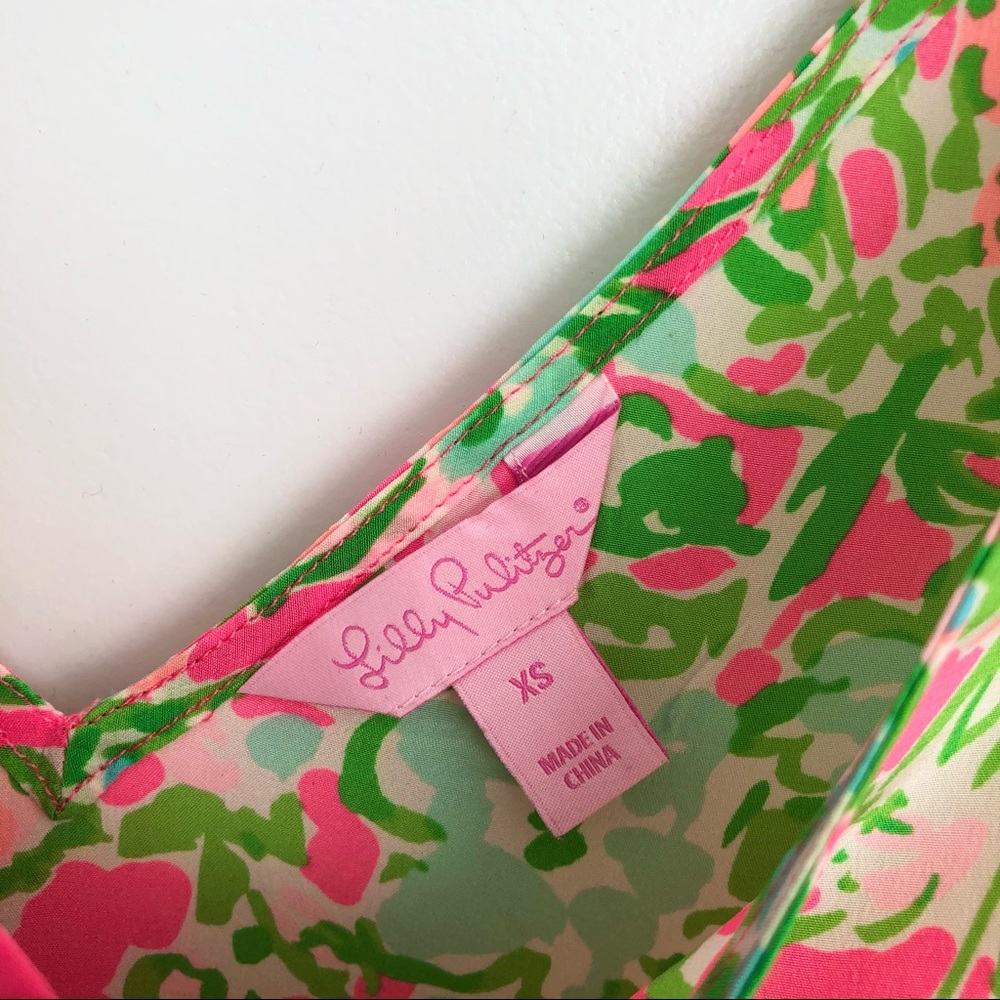 {Lilly Pulitzer} Pink Floral Tank - Picture 2 of 3